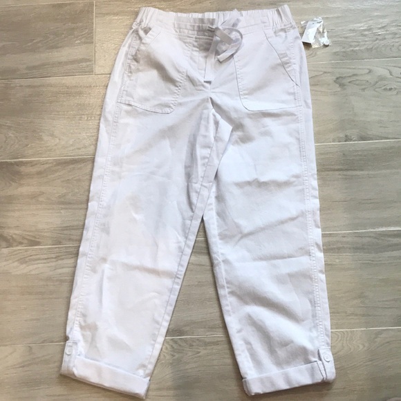 Talbots Drawstring Cuffed Pants - Picture 4 of 8